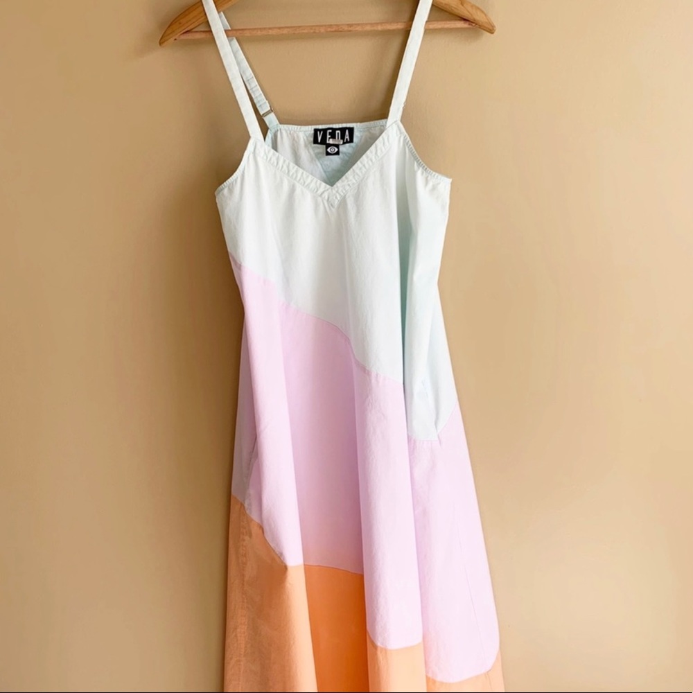 VEDA Summer Fiesta Maxi Dress Pastel